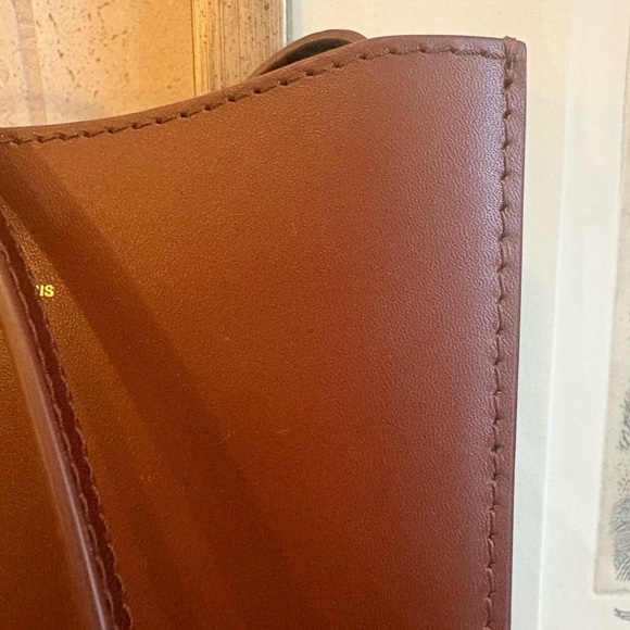 A.P.C. Tan Leather Jamie Neck Crossbody Bag - Picture 13 of 16